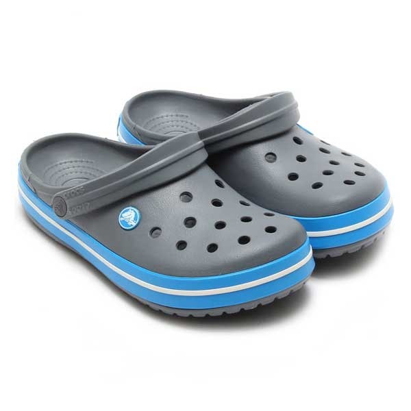 Crocs natikači Crocband Charcoal/Ocean.