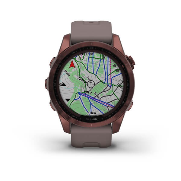 Garmin Fenix 7s Sapphire Solar.
