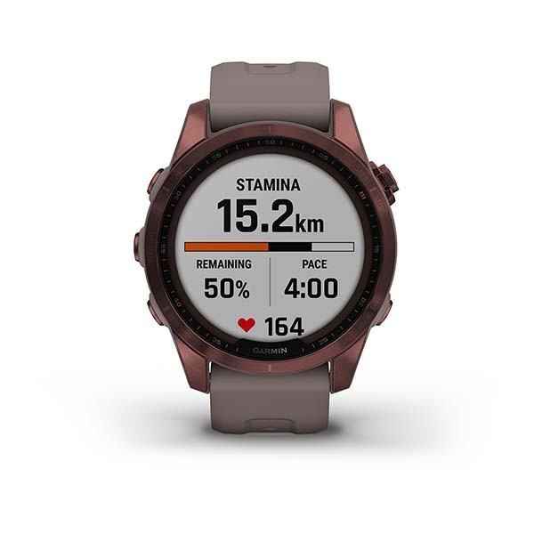 Garmin Fenix 7s Sapphire Solar.
