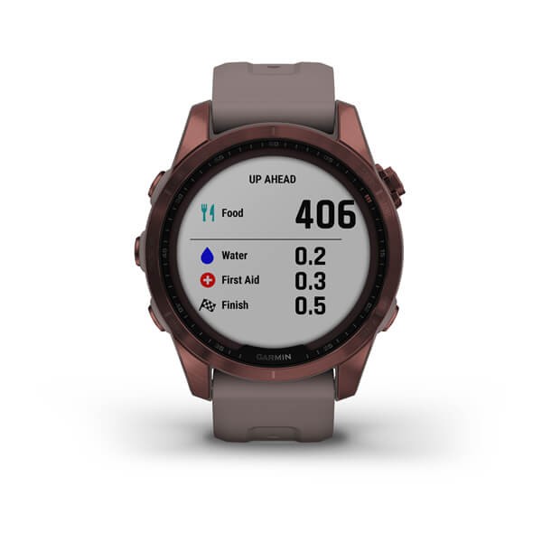 Garmin Fenix 7s Sapphire Solar.