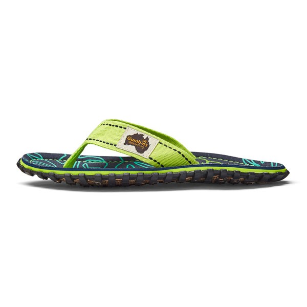 Gumbies unisex japonke Islander Lime