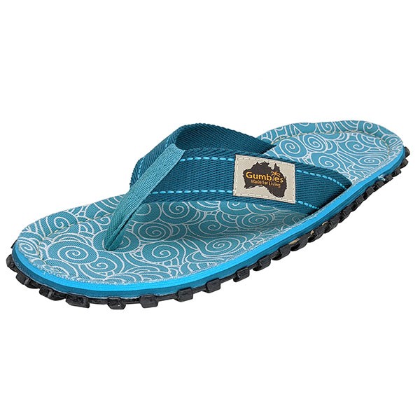Gumbies ženske japonke Islander Turquois.