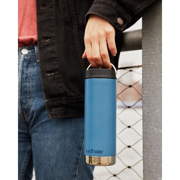 Klean Kanteen termo lonček za kavo TKWide Cafe Cap 473 ml Real Teal