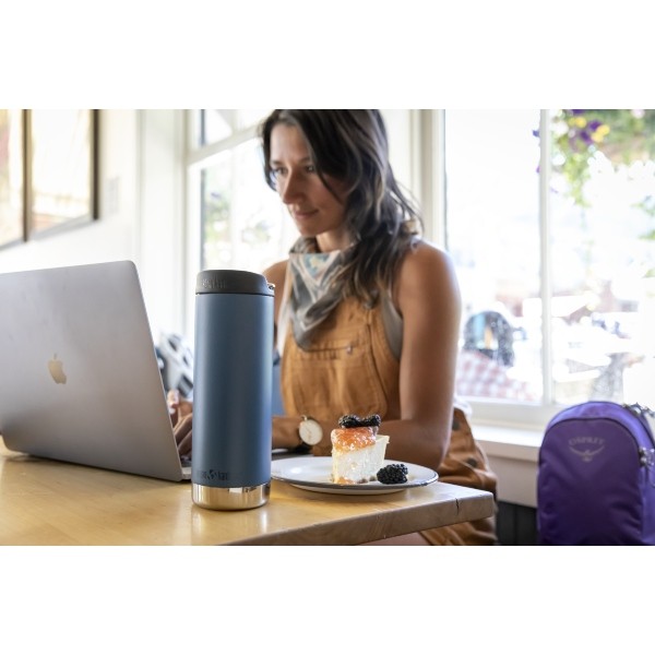 Klean Kanteen termo lonček za kavo TKWide Cafe Cap 473 ml Real Teal