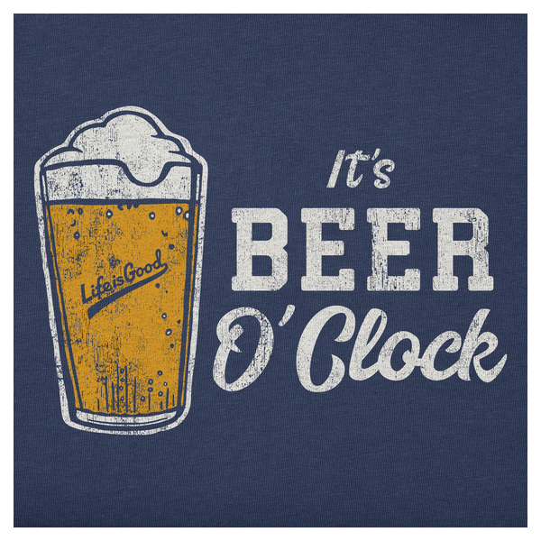 Moška kratka majica Life is Good Crusher It's beer o'clock