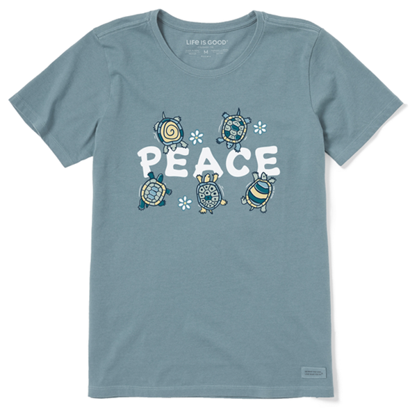 Life is Good ženska majica Peace Turtles