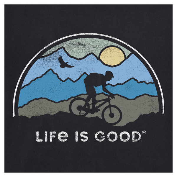 Moška kratka majica Life is Good Beautiful Biking