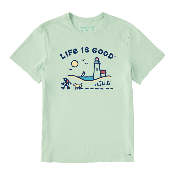 Moška kratka majica Life is Good Crusher Lighthouse