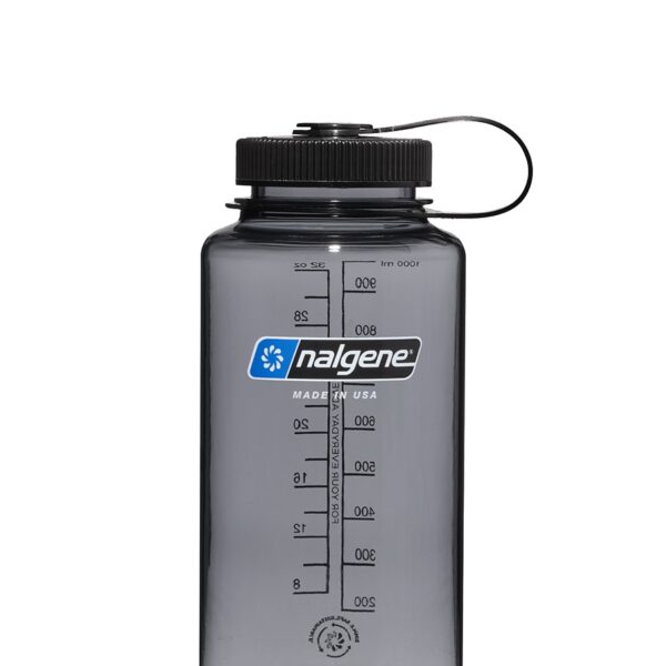 Nalgene steklenica Wide Mouth 1000ml Gray Black