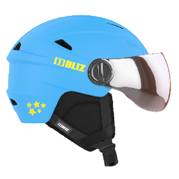 Bliz otroška smučarska čelada Jet Visor Blue