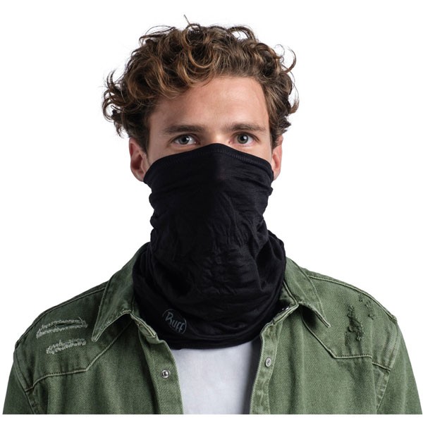 BUFF LIGHTWEIGHT MERINO SOLID BLACK