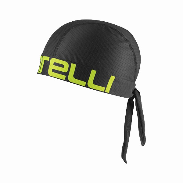 Castelli unisex bandana Black Yellow.