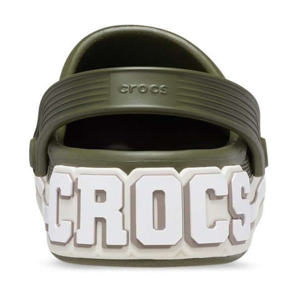 Crocs natikači Off Court Logo Army Green
