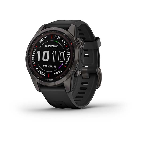 Garmin Fenix 7s Sapphire Solar.