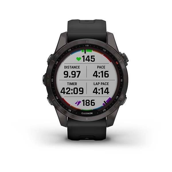 Garmin Fenix 7s Sapphire Solar.