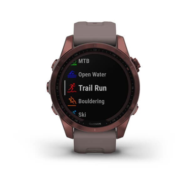 Garmin Fenix 7s Sapphire Solar.