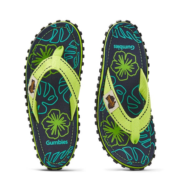 Gumbies unisex japonke Islander Lime