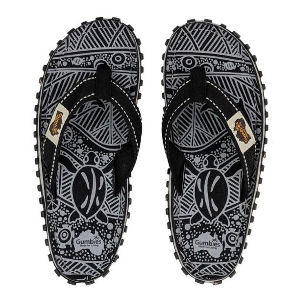 Gumbies unisex japonke Islander Black Signiture.