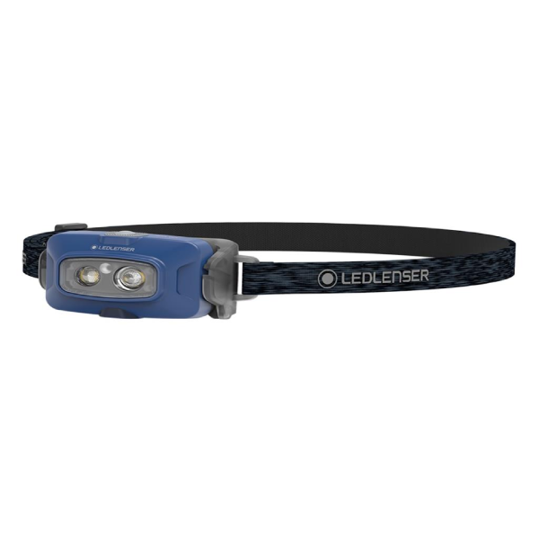 Led Lenser HF4R Core - modra, naglavna, polnilna svetilka