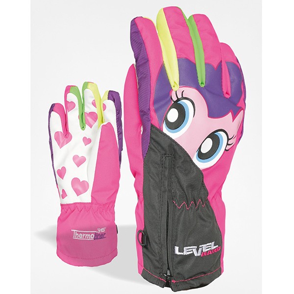 Level dekliške smučarske rokavice Lucky.