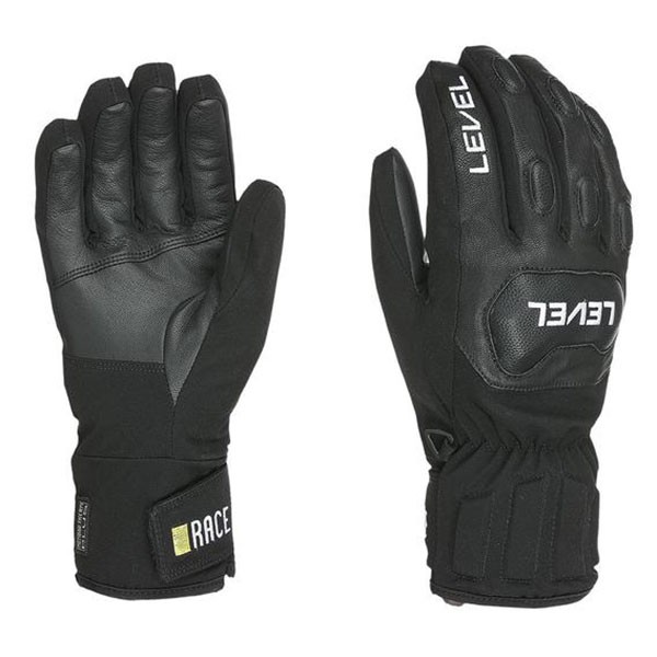Level tekmovalne smučarske rokavice Replica Black