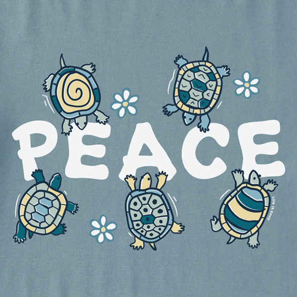 Life is Good ženska majica Peace Turtles