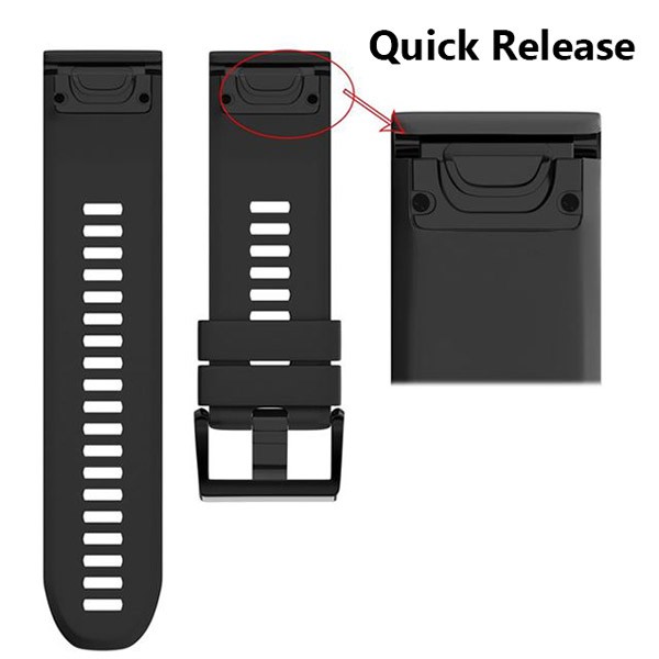 Pašček Black, primeren za uro Garmin.