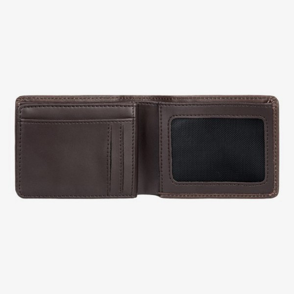 Quiksilver Men's Mac Tri-Fold Leather Wallet