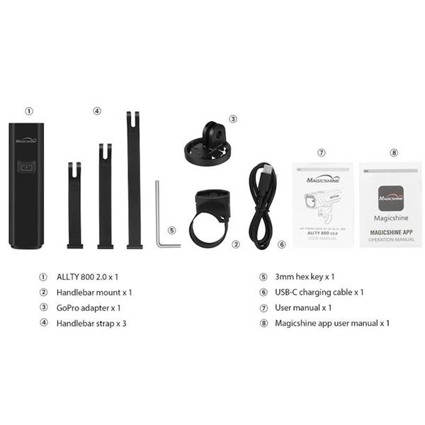 Sprednja luč Magicshine Allty 800 V2.0 - 800 LM