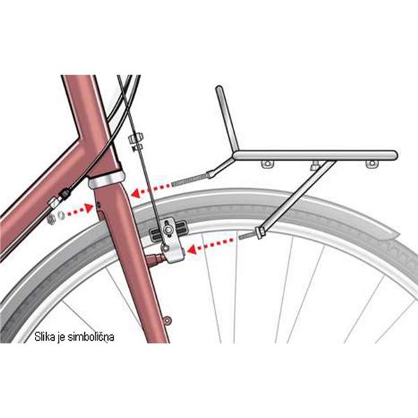 Pritljažnik sprednji Alu.