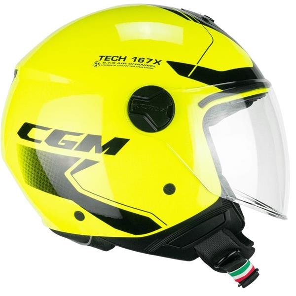 Motoristična čelada CGM Flo Tech Fluo
