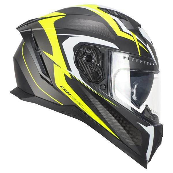 MOTORISTIČNA ČELADA CGM BLAST SPORT - RUMENA