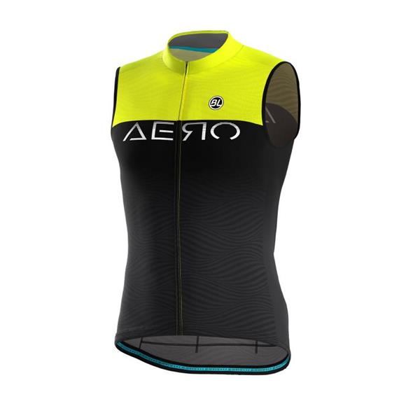 BICYCLE LINE MOŠKA MAJICA BREZ ROKAV AERO S2 RUMENA