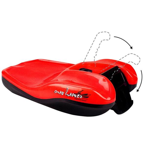 Plastične sani Snowhoover z ročajem.